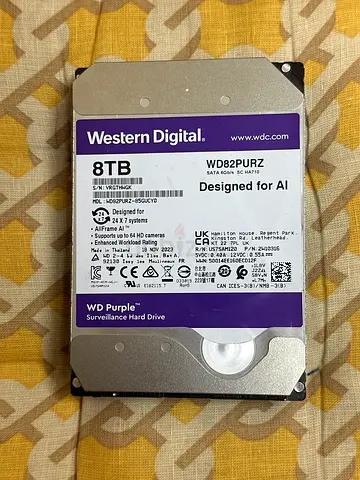 Western Digital 8TB WD Purple Surveillance HDD - 3.5"