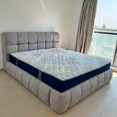 New Royal King size Bouclete FabriC Luxury Quality bed With Matttress Available