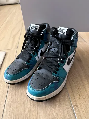 Used Nike Air Jordan 1 Mid - Blue/Teal, Size 39 (EU) - Good Condition