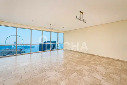 Unfurnished | High Floor | Ain Dubai & Sea View