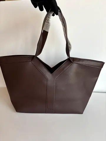 Ysl Brown tote bag, roomy shoulder handbag