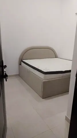 Queen fabric upholstered storage bed with mattress - light grey