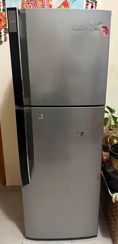 LG Top Freezer Refrigerator - Silver, Good Working Condition