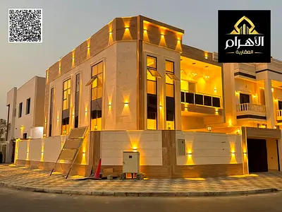 فيلا زواية طابقين وروف للبيع ف الياسمين – عجمان | 5 غرف ماستر | تملك حر