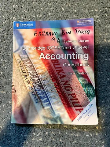 Cambridge IGCSE and O Level Accounting Coursebook (2nd edition)
