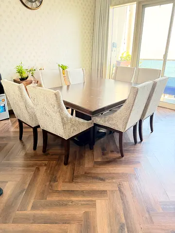 Solid Wood luxury 8 seater extendable dining table for sale