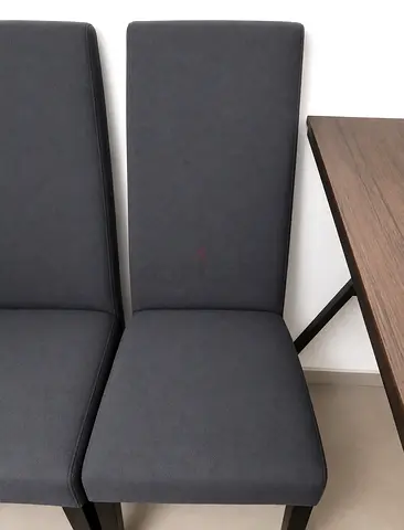 Modern Grey Fabric Dining Chairs