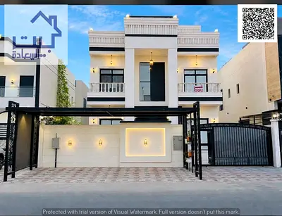 Luxury villa for sale in Al Yasmin, Ajman, including water, electricity, air conditioning, registra