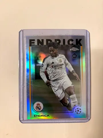 2024–25 Topps Chrome UEFA Club Competitions — Endrick (Real Madrid) RC #100