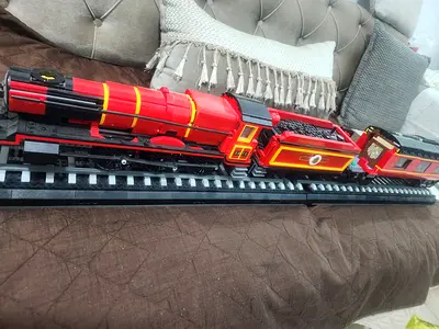 Red and Yellow Toy Train Set with Tracks - Used Harry Potter