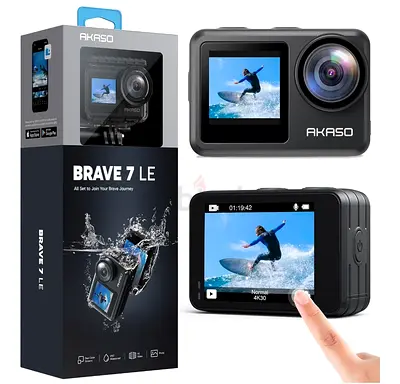 AKASO Brave 7 LE 4K 30FPS 20MP WiFi Action Camera