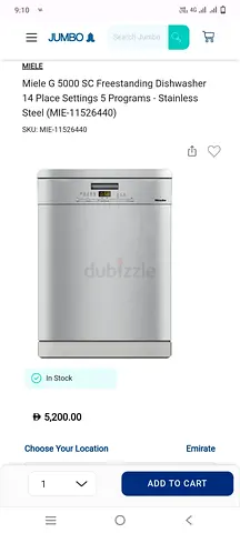 Miele G 5000 SC Freestanding 3 rack 14-Place Dishwasher - Stainless Steel