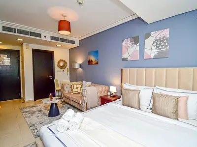 Fully furnished | Balcony | Vacant | 12 Cheques