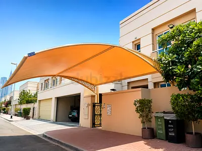 Large Outdoor Car Shade Canopy - Free Standing Villa Carport