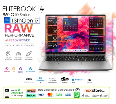Hp Elitebook 860 G10 - 13thGen- Core i7 AI Power Premium - zbook xps precision p1 p16 studio fury