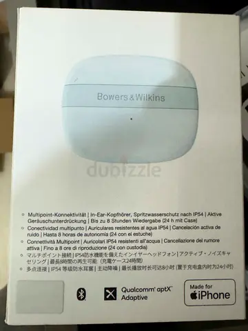 Bowers & Wilkins Pi6 True Wireless Earbuds (White) - Good Condition, With Case
