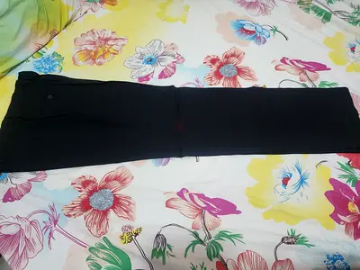 Men's Black Formal Trousers - Slim Fit, Good Condition