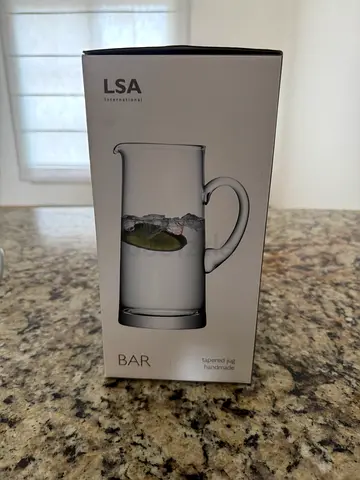 LSA Bar Glass Pitcher / Jug - New in Box
