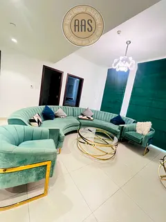 Fully Furnished Huge size ~ 2 -br Apartment semi Open kitchen + Huge hall < Flexible payment plan >