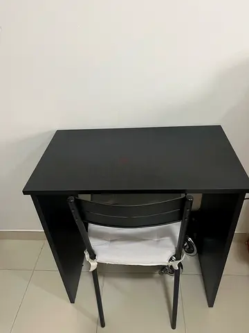 IKEA laptop table with chair