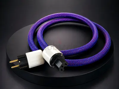 High End  OFC Braided Power Cord EU 1.5m