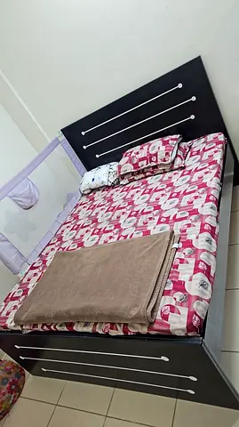 Double Bed with Headboard - Good Condition