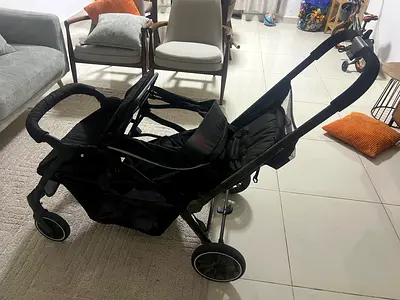 Baby twin stroller