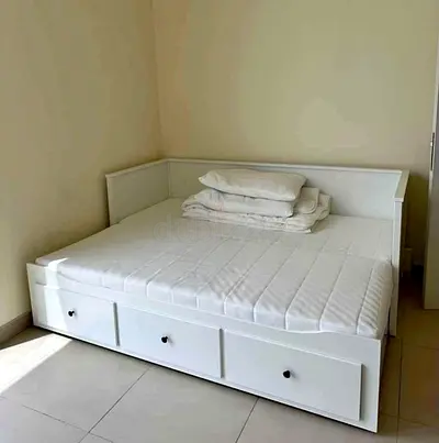 Ikea hemness daybed with 2 new ikea mattress