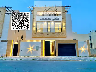 فيلا سوبر ديلوكس 3 طوابق||مسبح مع شلال|| مطبخ أوروبي مفتوح|| واجهة حجر طبيعي|| كراج أوتوماتيك + 4 مواقف ||جلسة شواء || تكييف مركزي|| روف واسع||تملك حر