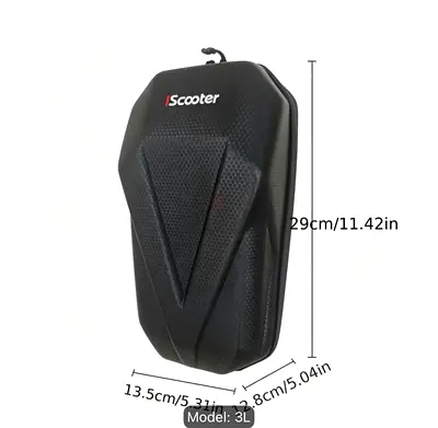 Hard Shell Scooter Storage Bag - 3L Waterproof Helmet/Accessory Case