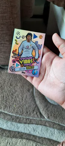 Cristiano Ronaldo Match Attax vintage vibe legend foot balk card. 10 10 condition