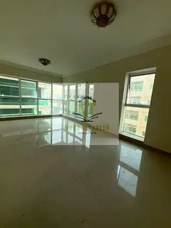 Apartment for rent in Al Qasimiya: 2 bedrooms, 4 bathrooms, and parking. Includes gym, swimming pool