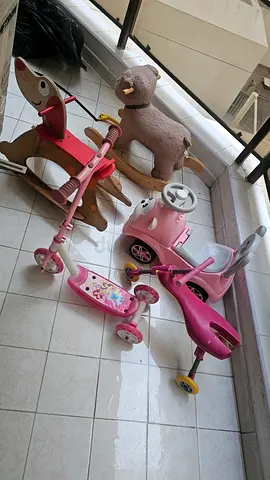Baby scooty amd rocker for sale