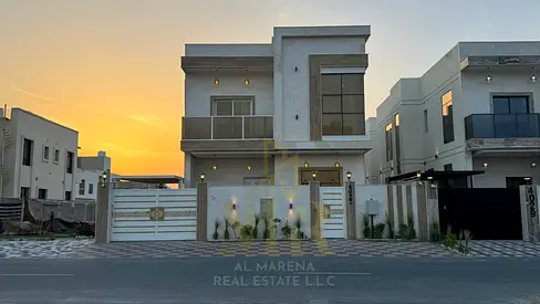 🏡 فيلا للبيع في الزاهية – عجمان | 5 غرف ماستر | طابقين وروف | شامل الكهرباء والمياه | 1.630 مليون