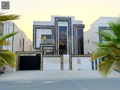Villa for sale | ajman| al helio2 area | 6 master rooms, majlis, 2 halls, maid room, roof| freehold | 0 water and electricity fees.