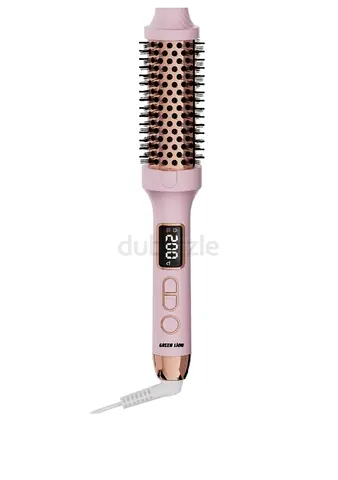 Green Lion Hair Styler Brush Pink