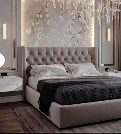 Modren design new King size Luxury Family bed With Mattress Available