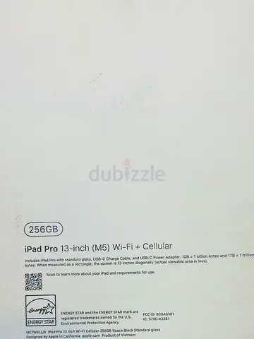Apple iPad Pro 13-inch (M5) 256GB Wi‑Fi + Cellular - Space Black