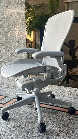 New Remastered Herman Miller Aeron Mineral Chair Size B Fully Adjustable