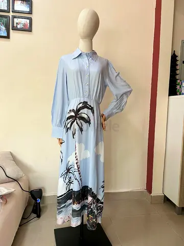 Long Printed Dress