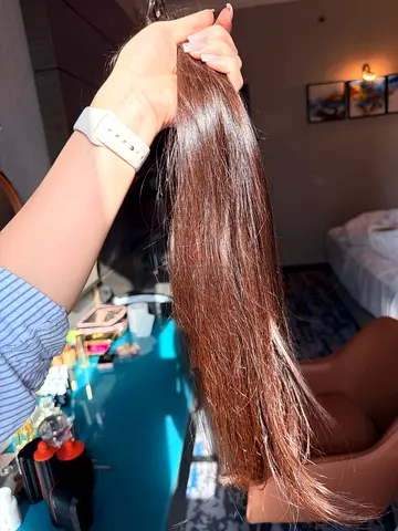 Premium Natural Baby Hair Extensions – Used for 1 Month