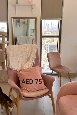 Pink Accent Chair - pick up from Afnan Midtown IMPZ
