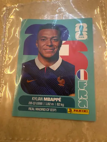 Panini Sticker - Kylian Mbappé (France) in Sleeve