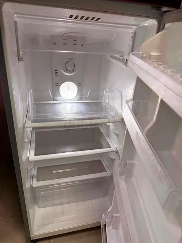 Ikon double-door refrigerator with floral glass finish - good condition.!!
