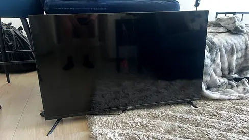 38 inch LED TV - has red light when plugged in but will not turn on no remote 38inch