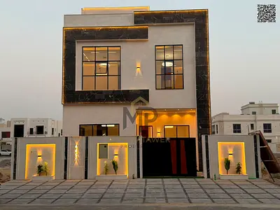 فيلا فاخرة للبيع في الياسمين – عجمان | 6 غرف ماستر، 3 صالات، طابقان + روف، تصميم راقٍ ومساحات واسعة، شاملة جميع التجهيزات والتوصيلات والرسوم، مع تم