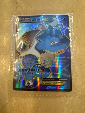 Blastoise EX Holographic Pokémon Card - Single Sleeve Protected