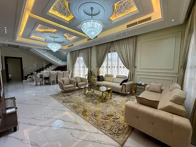 🏡 فيلا فاخرة للبيع في عجمان | مفروشة بالكامل | 5 غرف ماستر | تشطيبات فاخرة | شامل الرسوم والكهرباء والمياه والمكيفات