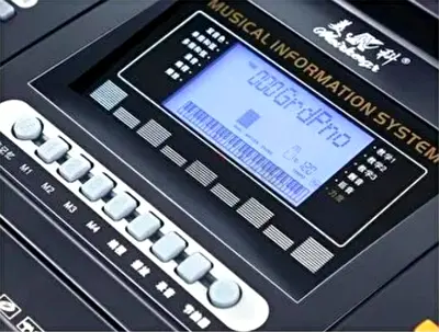 Portable Electronic Keyboard with Built-in Display and Controls