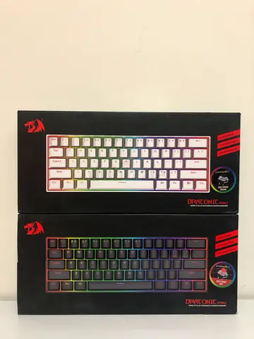 Reddragon draconic pro wireless gaming keyboard 60% (usb,Bluetooth,wire) 2 color  white/black